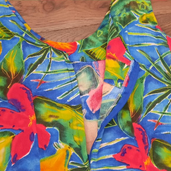 Jams World Vintage Marilyn Tropical Flower and Fruit Print Short Sun Dress - Picture 3 of 16